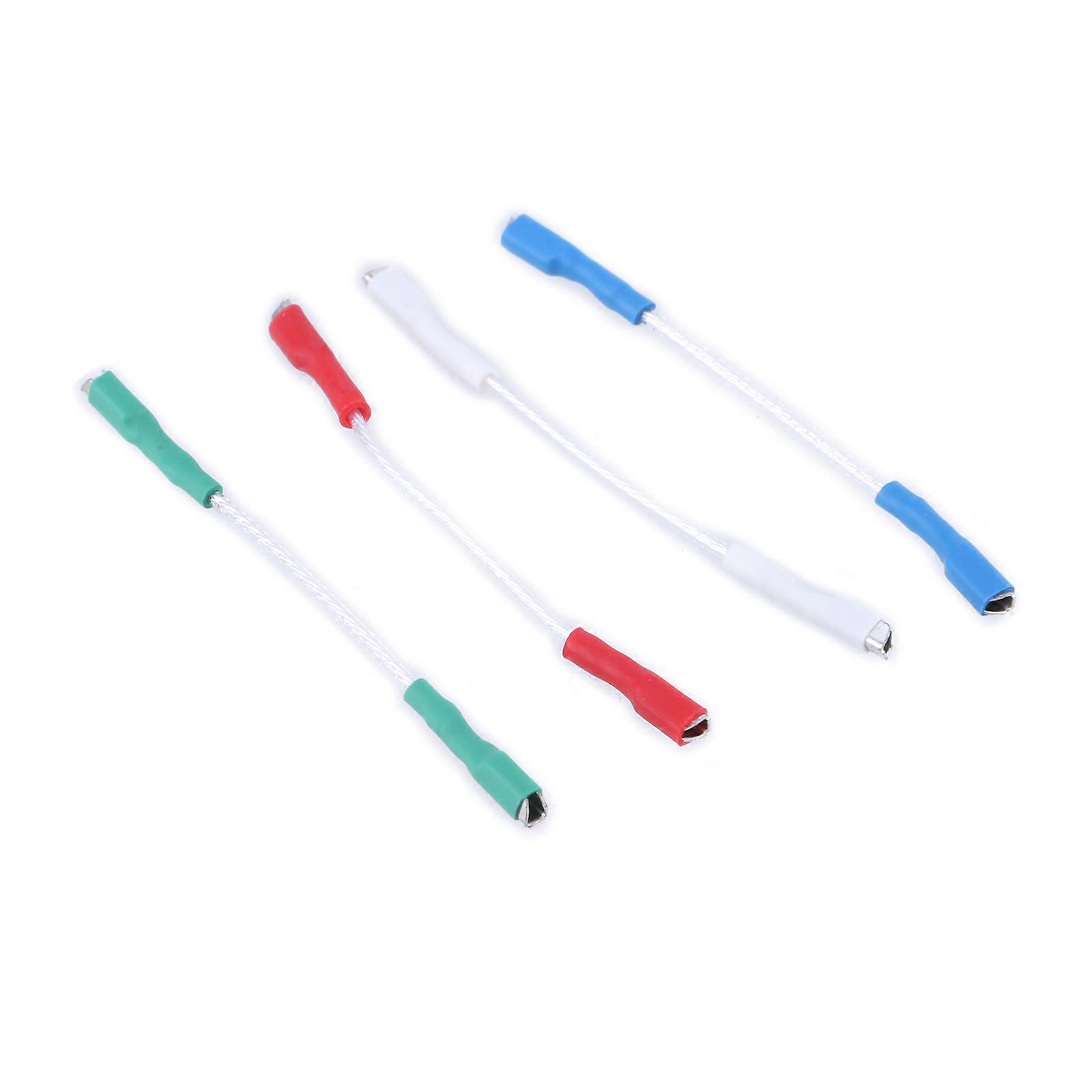 Phono Cartridge Connection Cable for Modern Turntables, Copper Wiring Multicolor