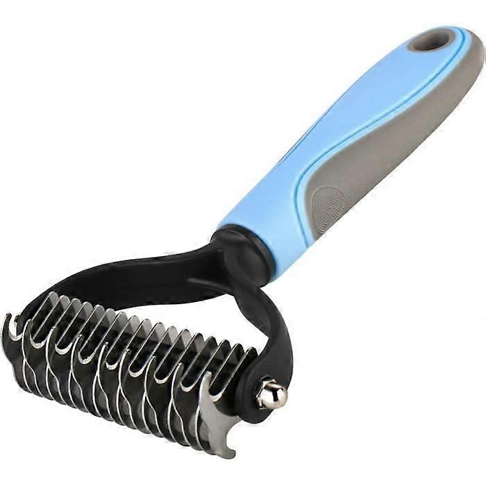 Dog and Cat Brush, Professional Double Blade Detangling Comb Ideal for Untangling and Removing Dead Hair