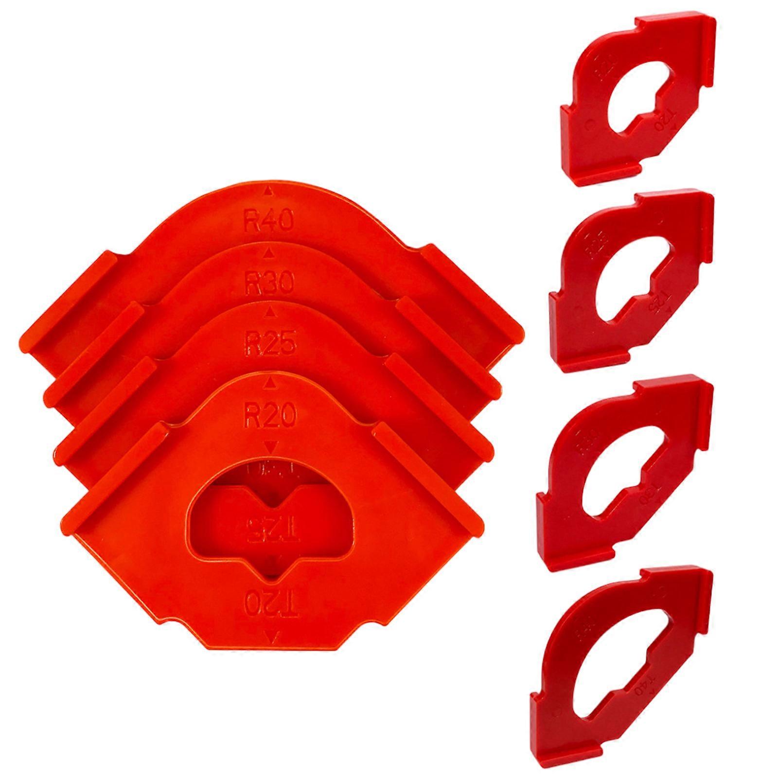 Practical Woodworking Corner Radius Jigs Positioner for Router Templates R20 to R40 Quick Positioning Tool Set