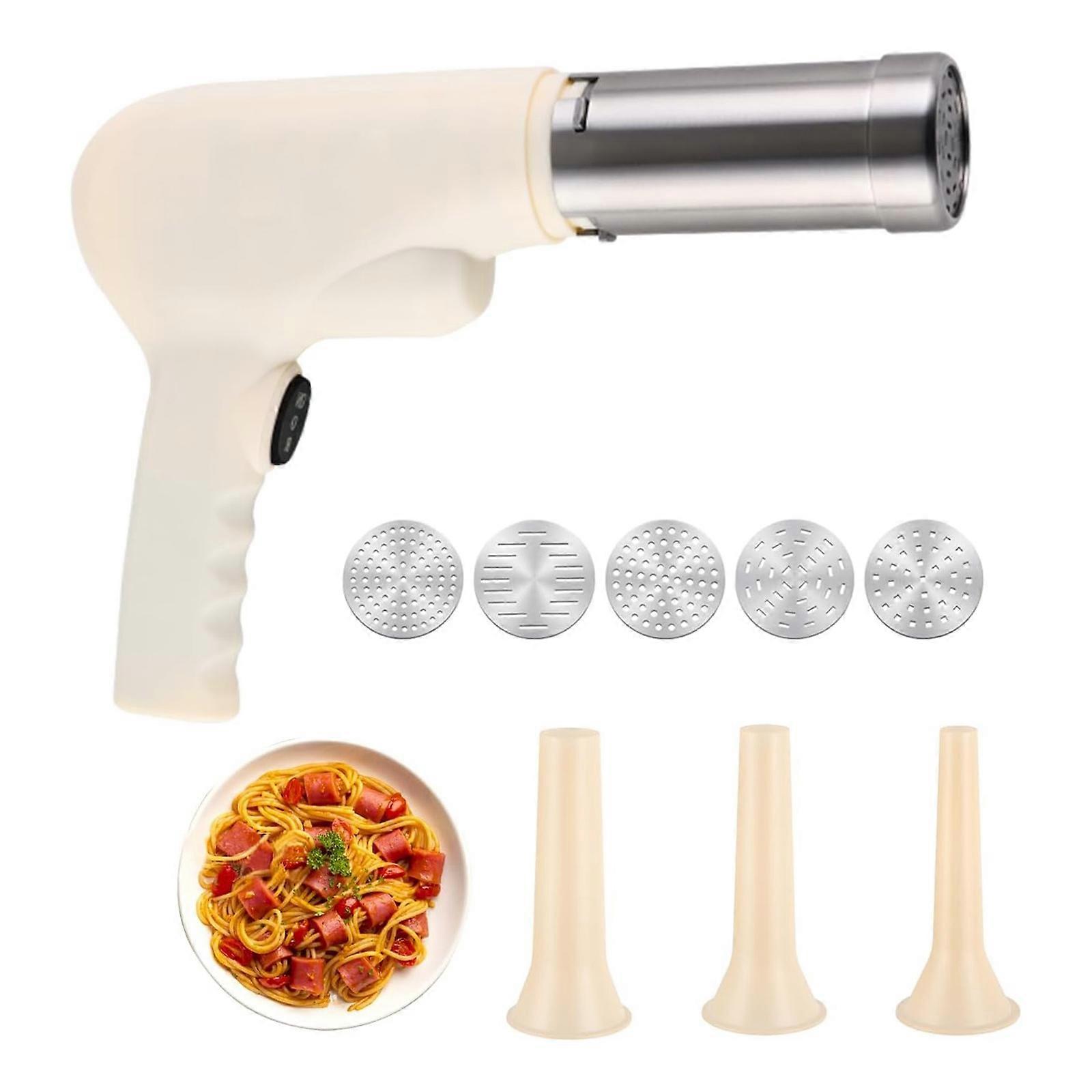 Portable Wireless Pastas Shaper Electric Noodles Maker Automatic Making Machine Suitable for Handmade Ramen and Sausages