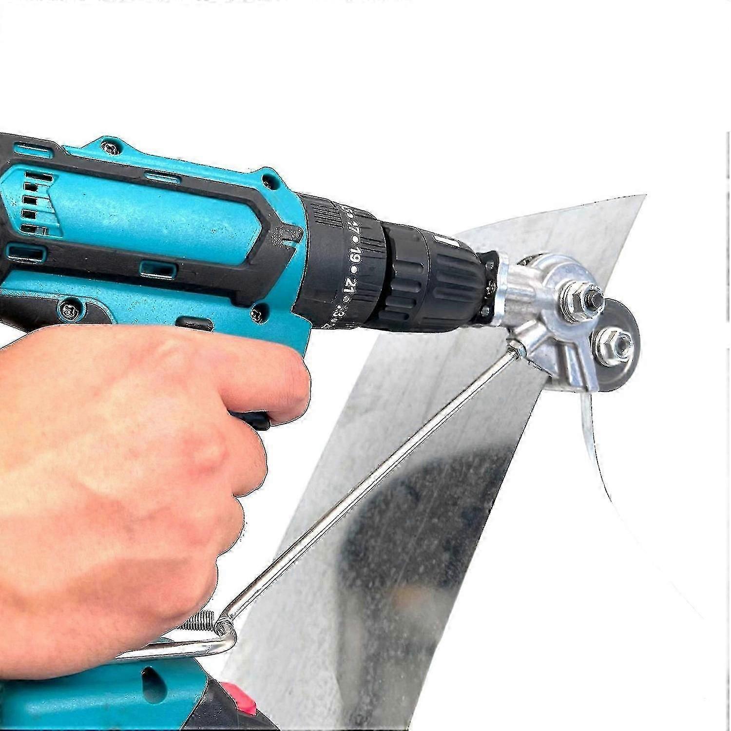 Electric Drill Plate Cutter Sheet Metal Nibbler Precise Cutting Portable Sheet Metal Cutting Tool Yy