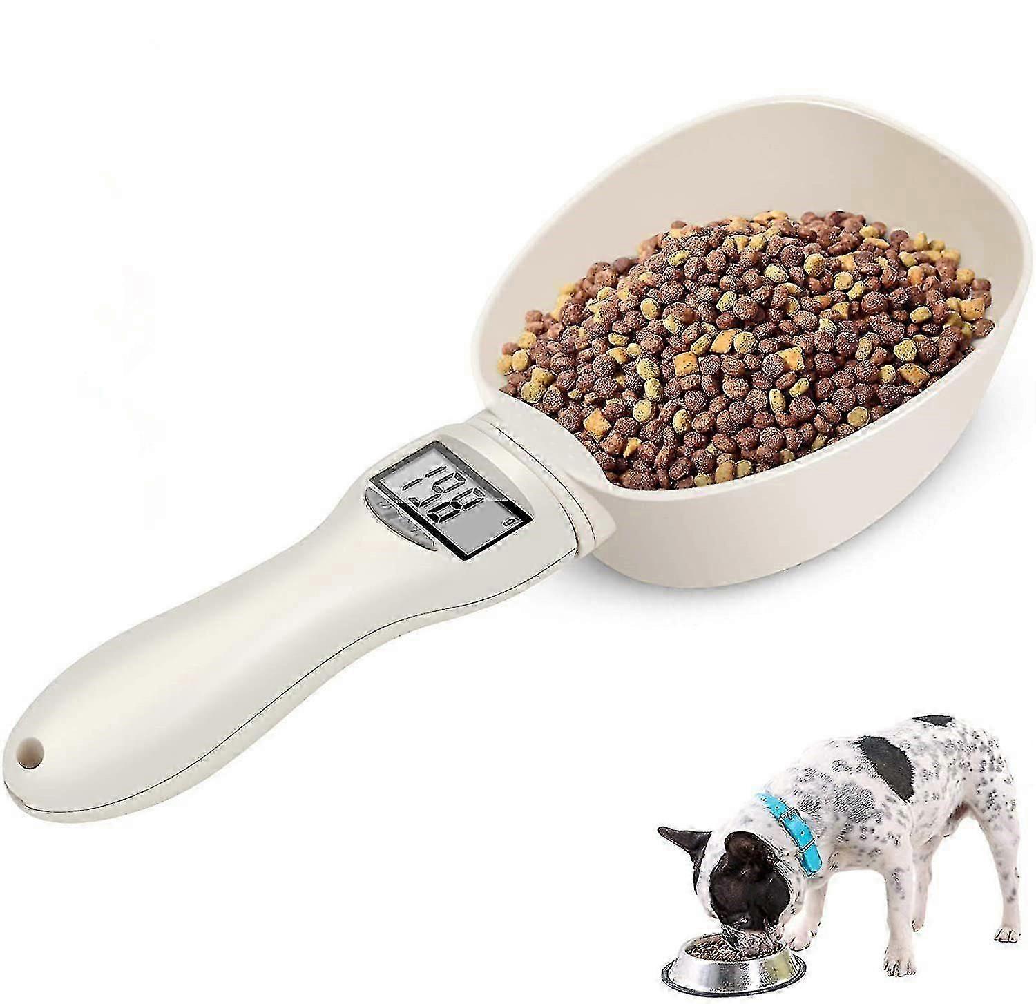 Digital Pet Food Measuring Spoon, Food Scoop Pet Measuring Spoon Removable Measuring Cup With Led Display Button.
