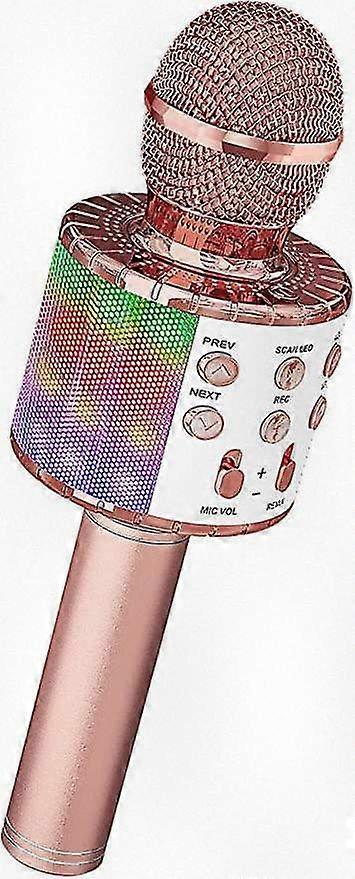Wireless Karaoke Microphone for Kids Featuring Dancing LED Light Effects