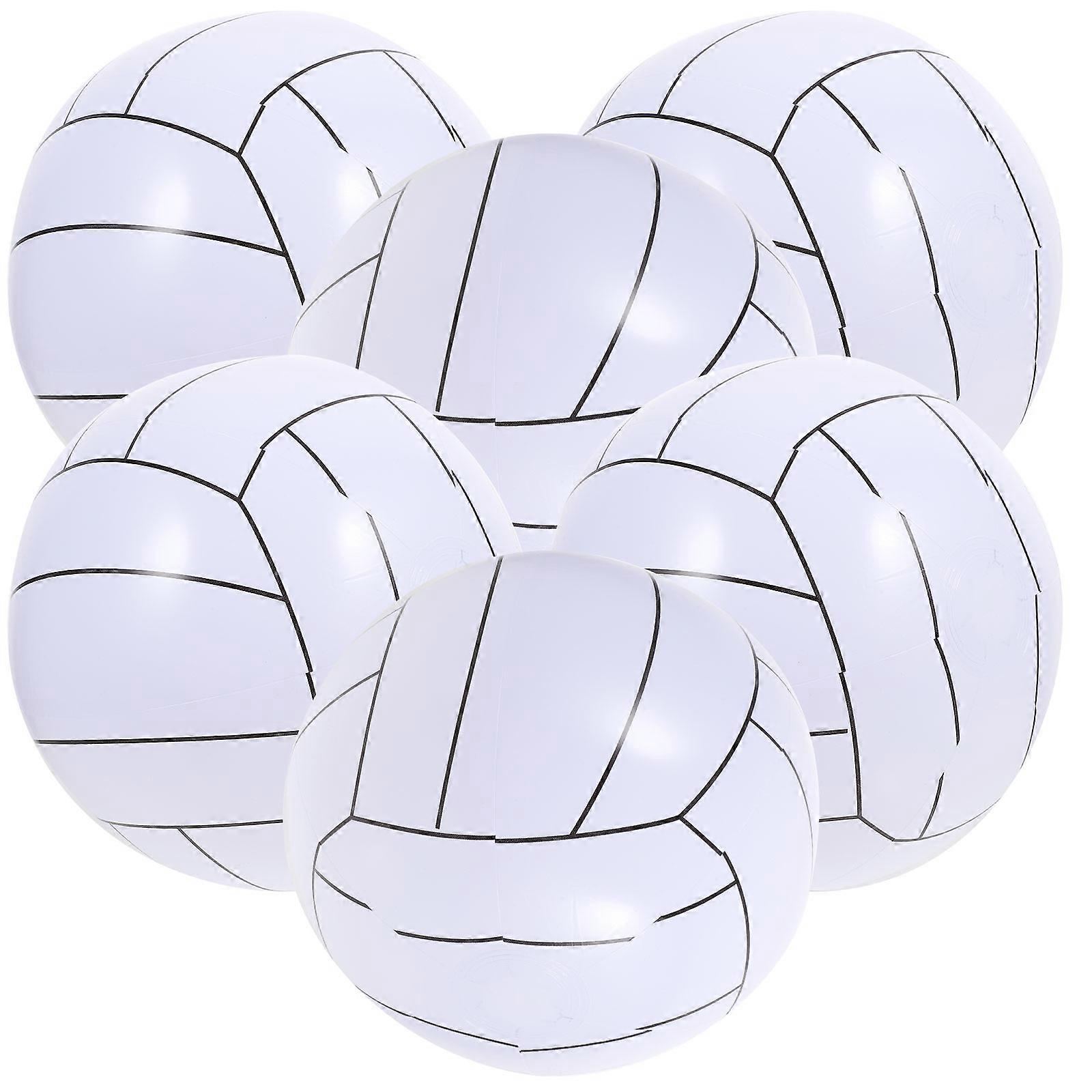 Inflatable Beach Balls for Playing Set of 1 Lightweight PVC Plastic White Color