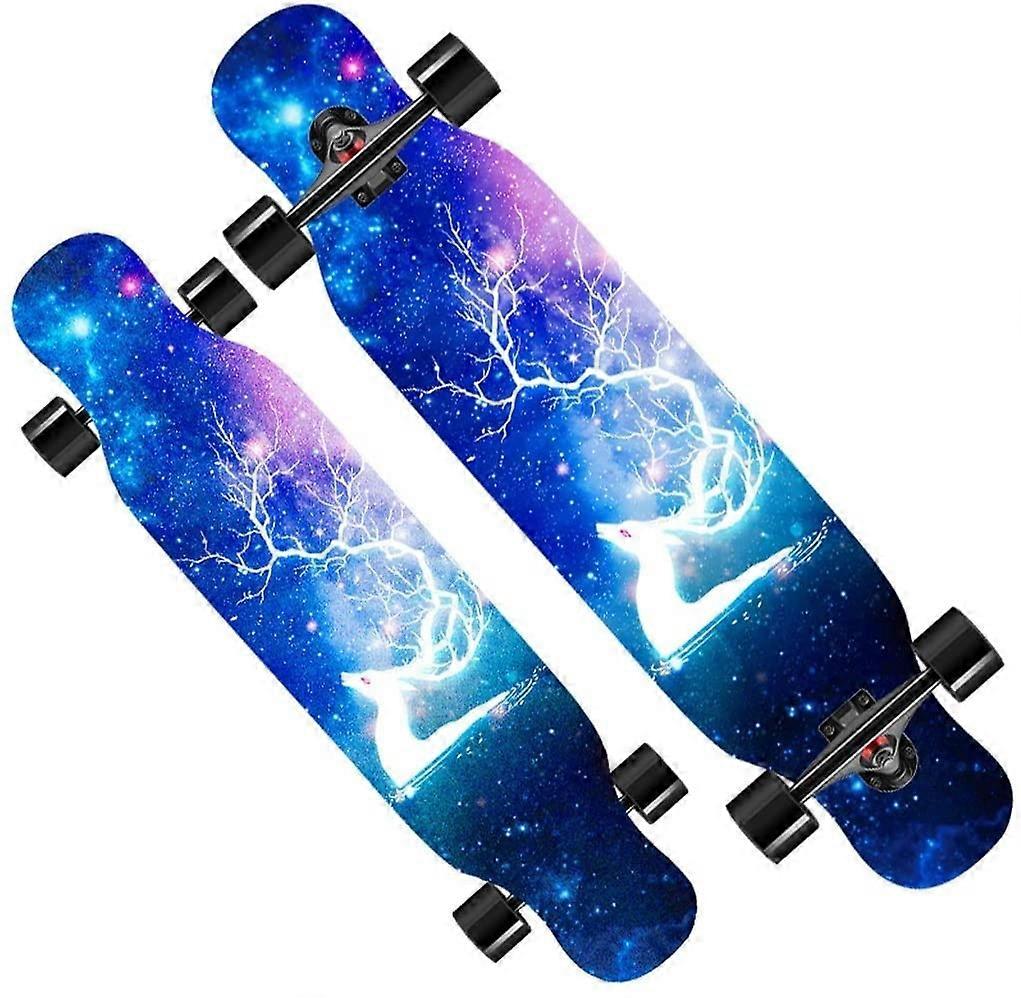 Komplette Pro 42 'Skateboard Double Kick Concave Standard Skateboard (Color : B)