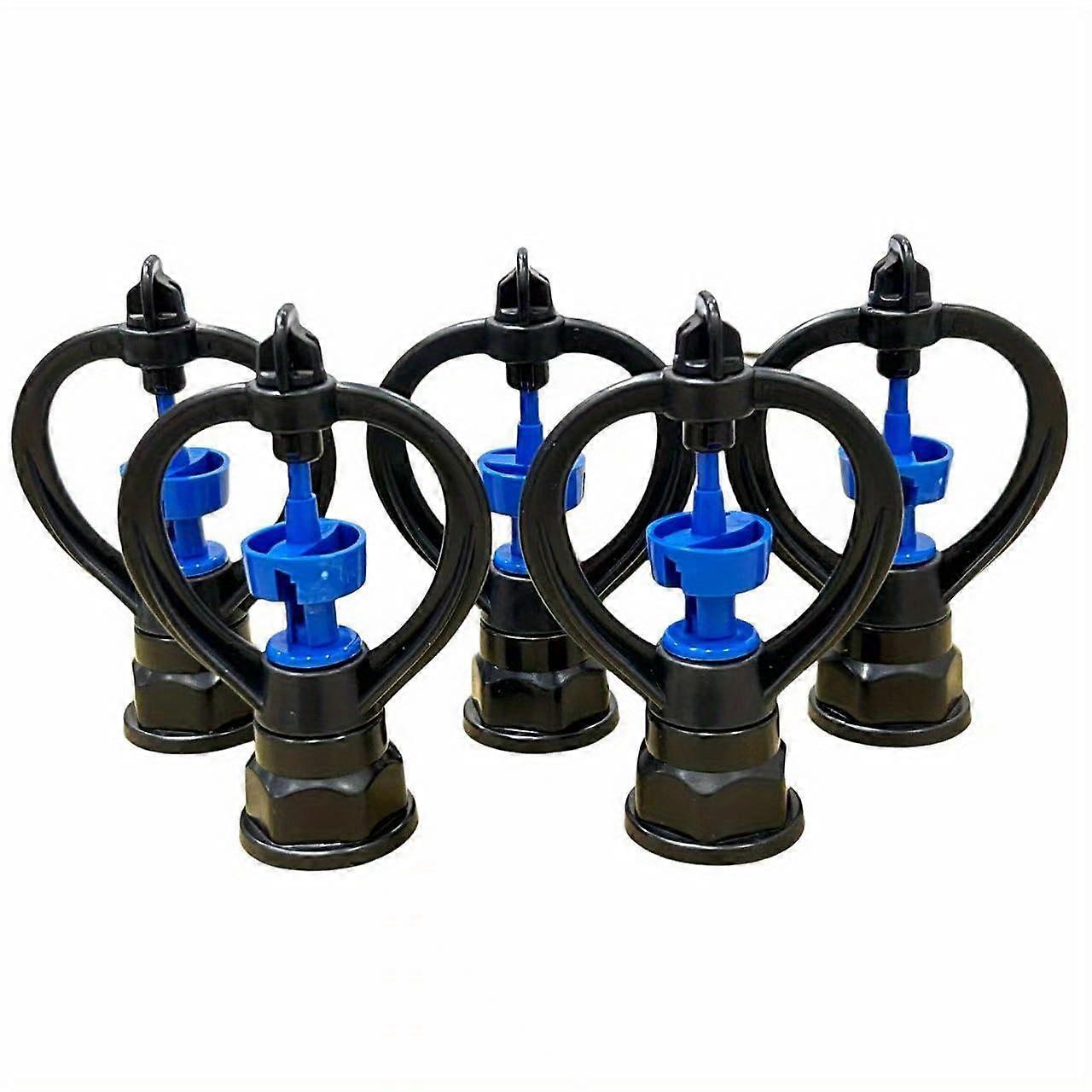 5 x internal thread 1.27 cm and 1.9 cm DualUse 360 degree sprinkler heads