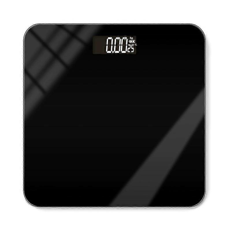 Electronic Scale USB Charging Electronic Body Scale with Night Vision, Black