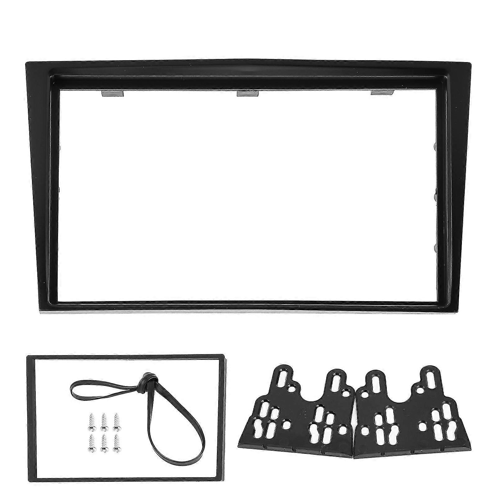 2Din Center Control o Fascia Navigation Frame Fit  for Opel Vectra/ Astra/ Zafira 2006-OnBlack