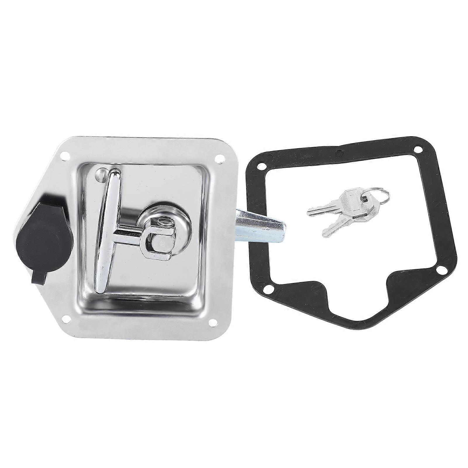 Stainless Steel Folding T Shape Handle Lock T Handle Latch for Truck Trailer Engineering Vehicles