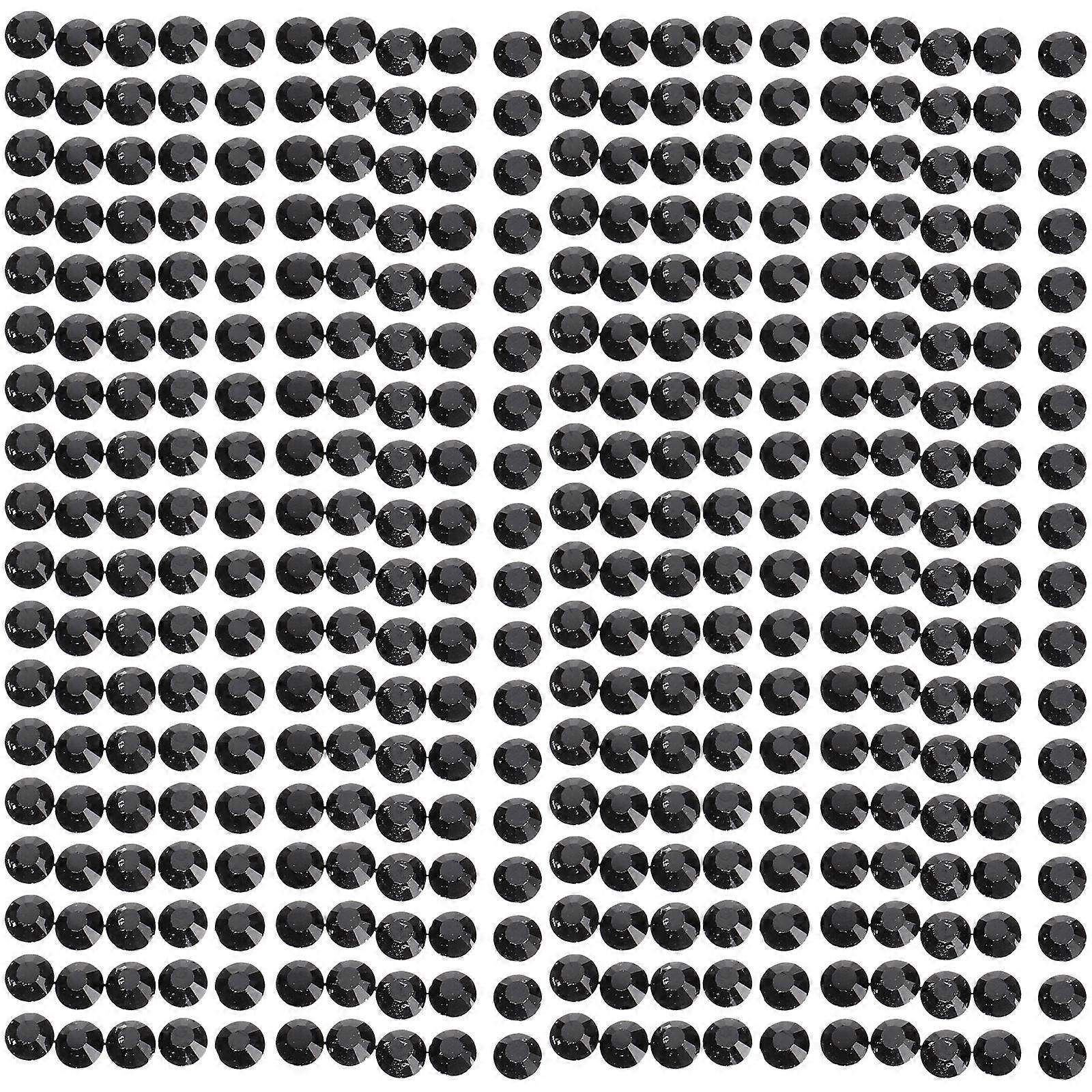 Wear-Resistant Nail Decor Multi-Function Nail Rhinestones Elegant Look For Home Use Size 0.2X0.2cm Color Black 2880Pack