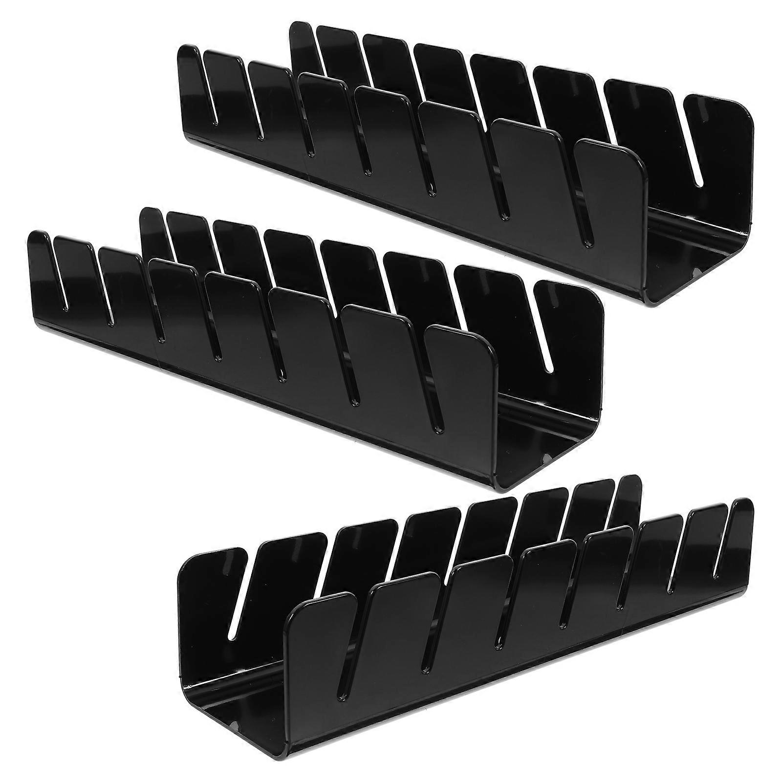 Hat Organizer Baseball Cap Storage Stand Closet Organization Rectangular Simple Design 3Pcs