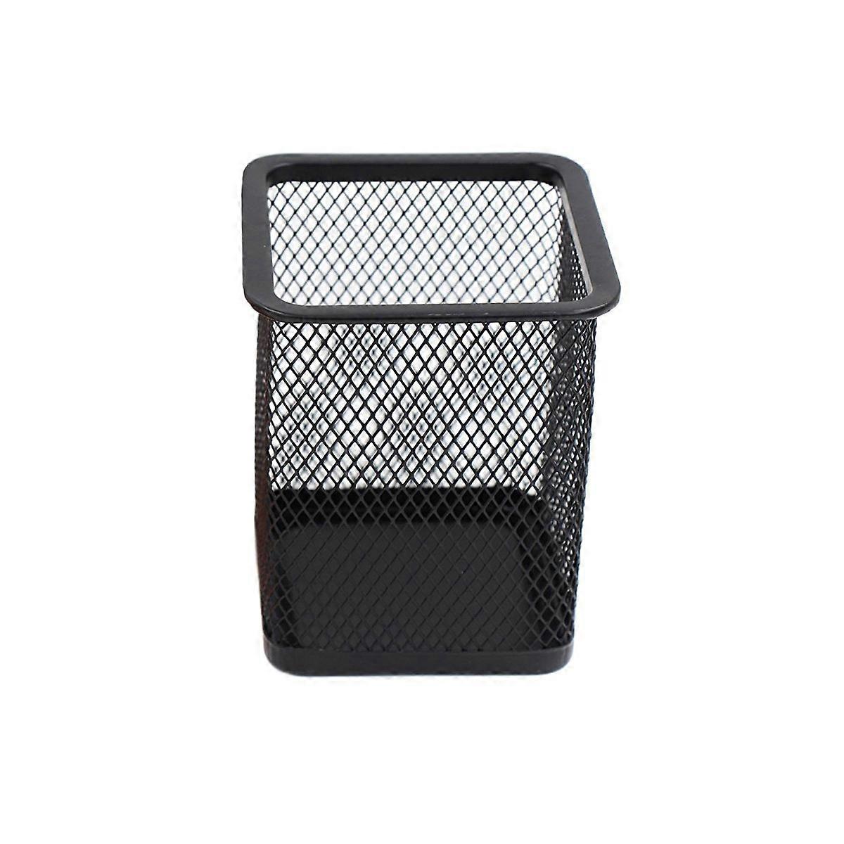 Here's a refined and structured product description based on the details you provided:

 

**Metal Pen Pot Square Mesh Pencil Holder Organizer –