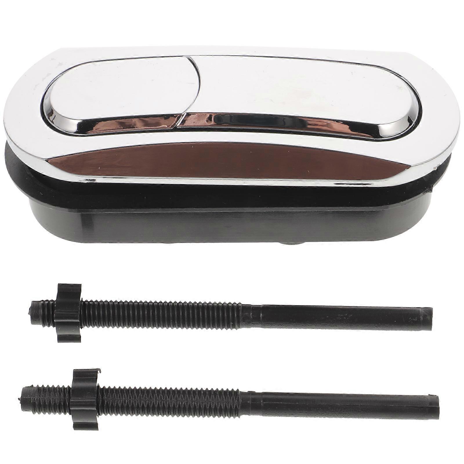 Oval Push Button for Toilet Replacement Durable Design Easy to Use Compatible with Standard Toilets