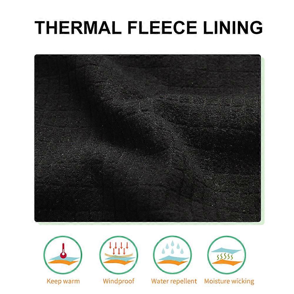 Veste de cyclisme d'hiver thermique coupe-vent pour homme avec doublure en polaire M-3XL