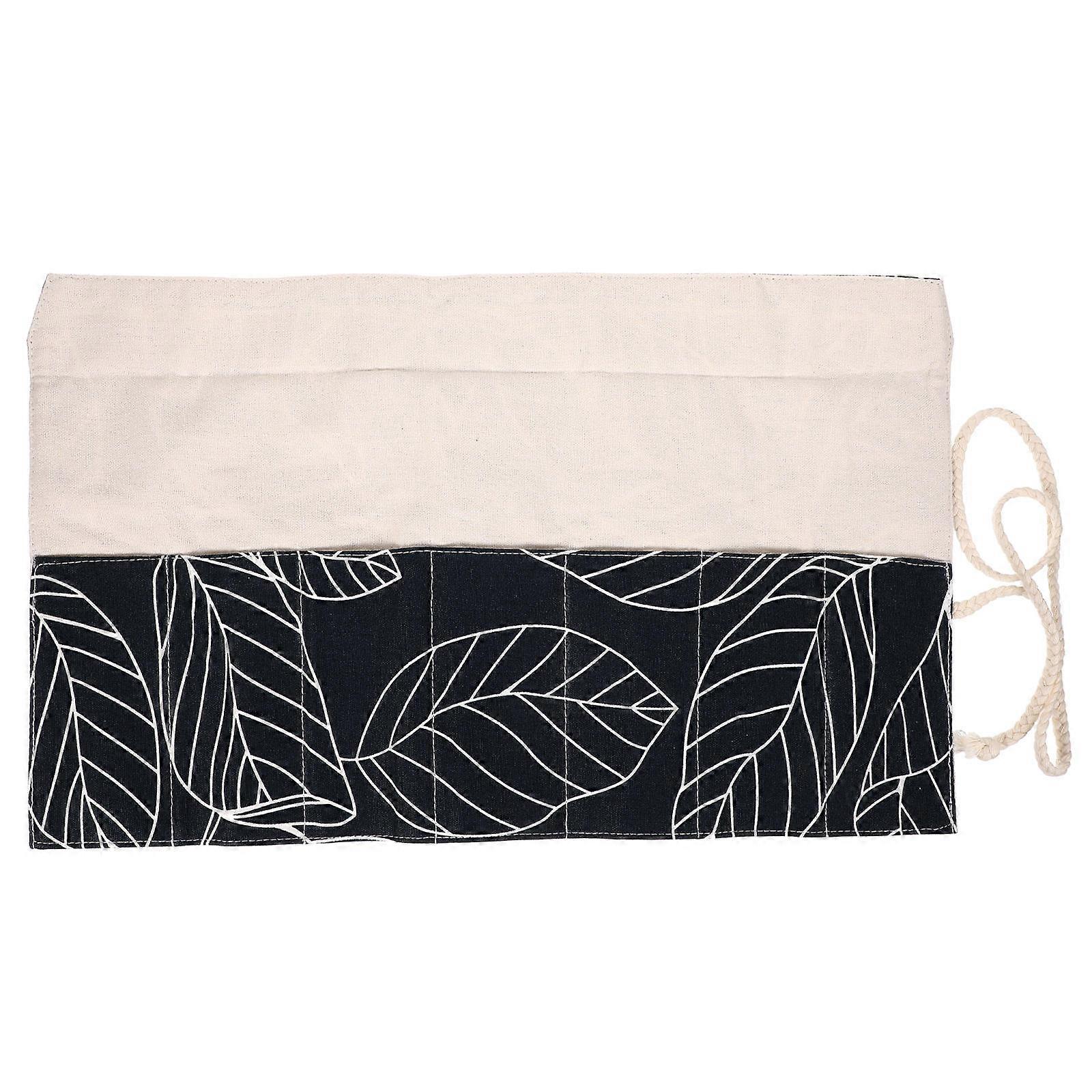 Makeup Bag For Brushes Organizer Case Rectangular Black 40x19.5cm Storage Travel Protection 1Pcs