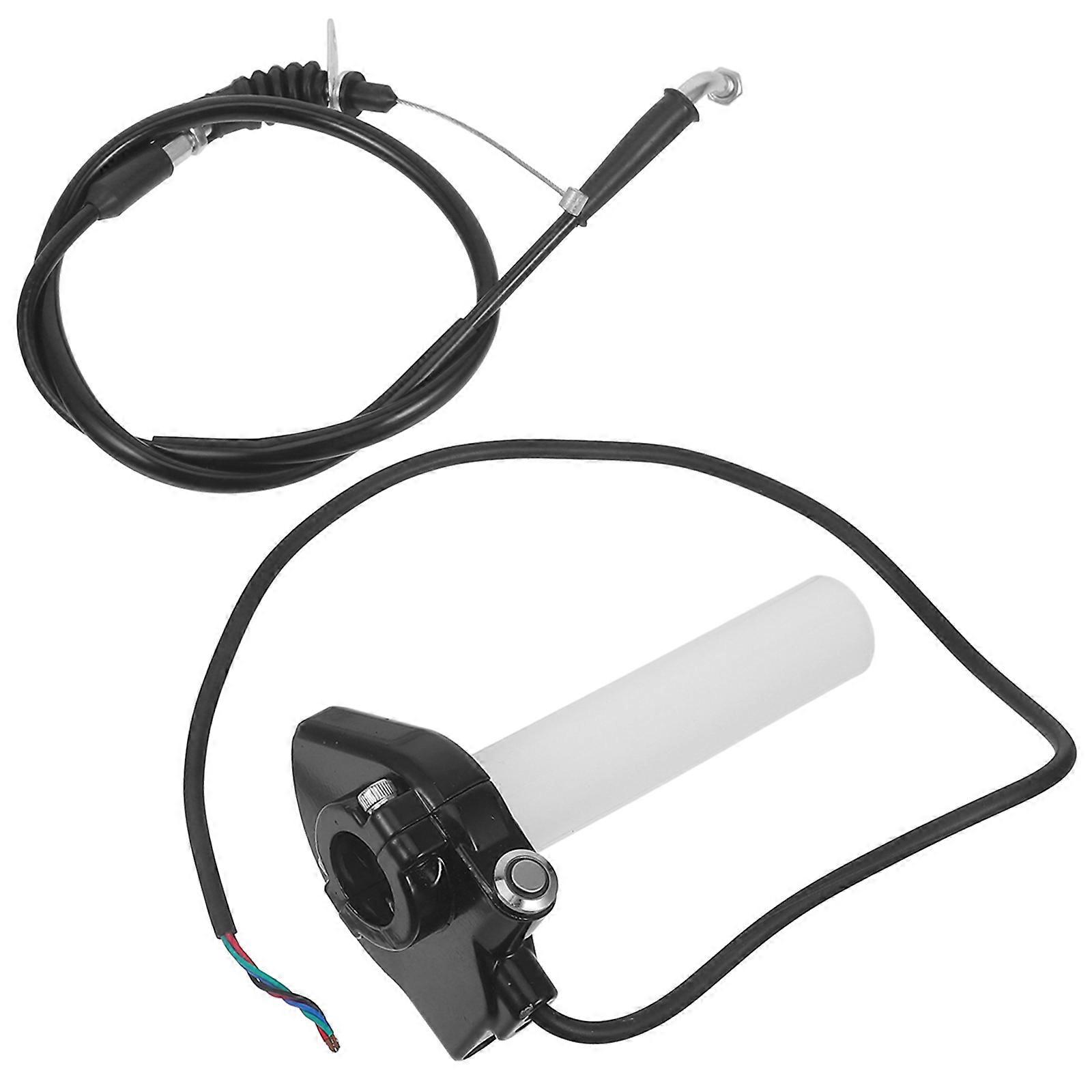 Ergonomic Electric Bike Throttle Handle Replacement with Indicator Light – Comfortable Motorcycle Handlebar Grip Cover for Enhanced Control and