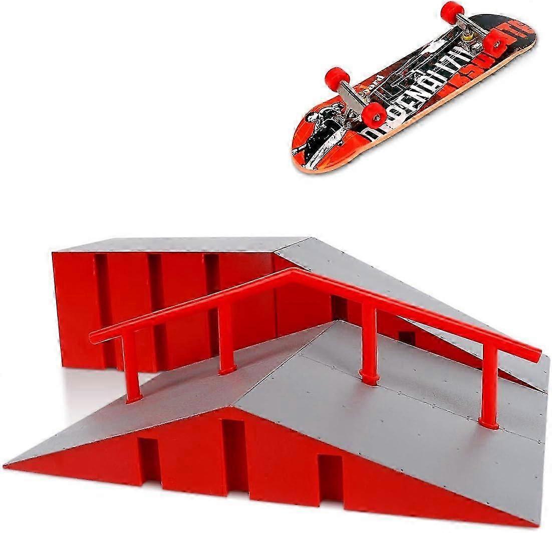 طقم حديقة التزلج على الأصابع - دعائم تدريب ألواح التزلج المنحدر للأطفال (D)