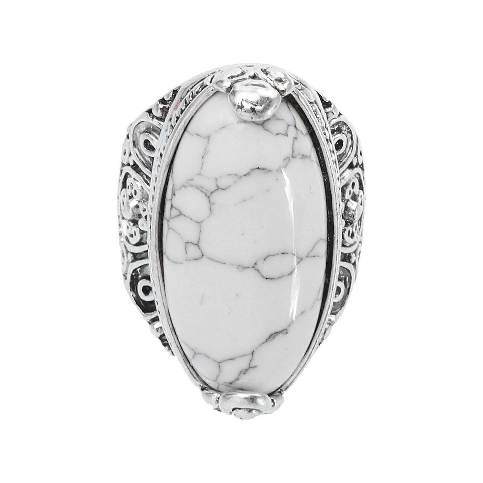 Turquoise Ring with Copper Material for Home Elegant Hand Decor 0.8 Inch