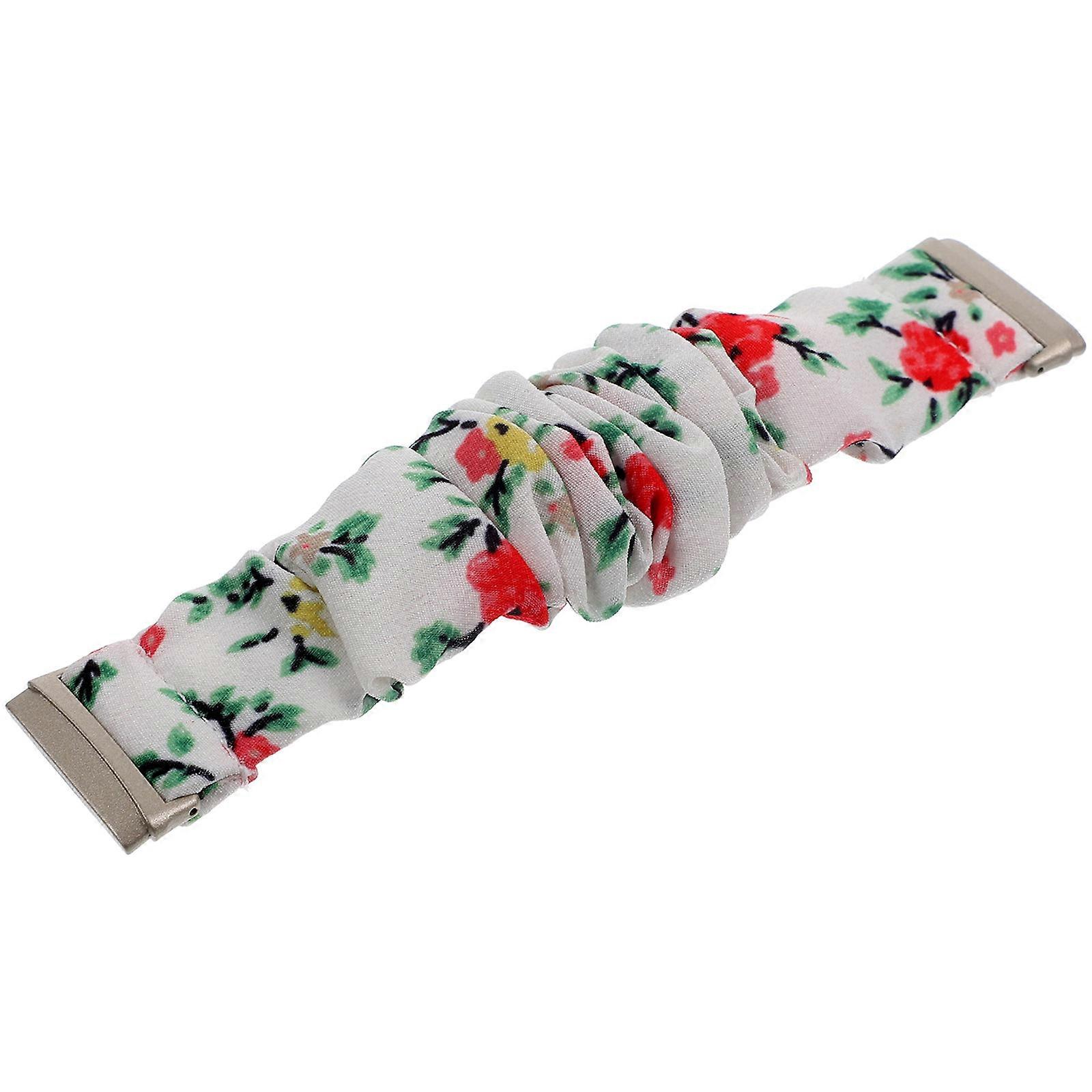 Watch Band Replacement Strap Sail Cloth Watch Straps for Watch Users White Fabric 1Pc