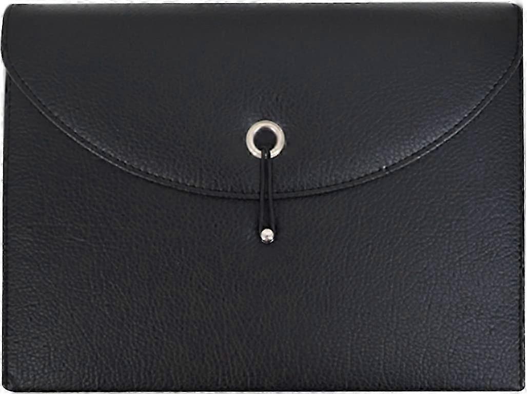 PU Leather Expanding File Folders Organizer 13 Pockets A4 Letter Size Paper File Folder Accordion Business Document Briefcase with Elastic Band Closur