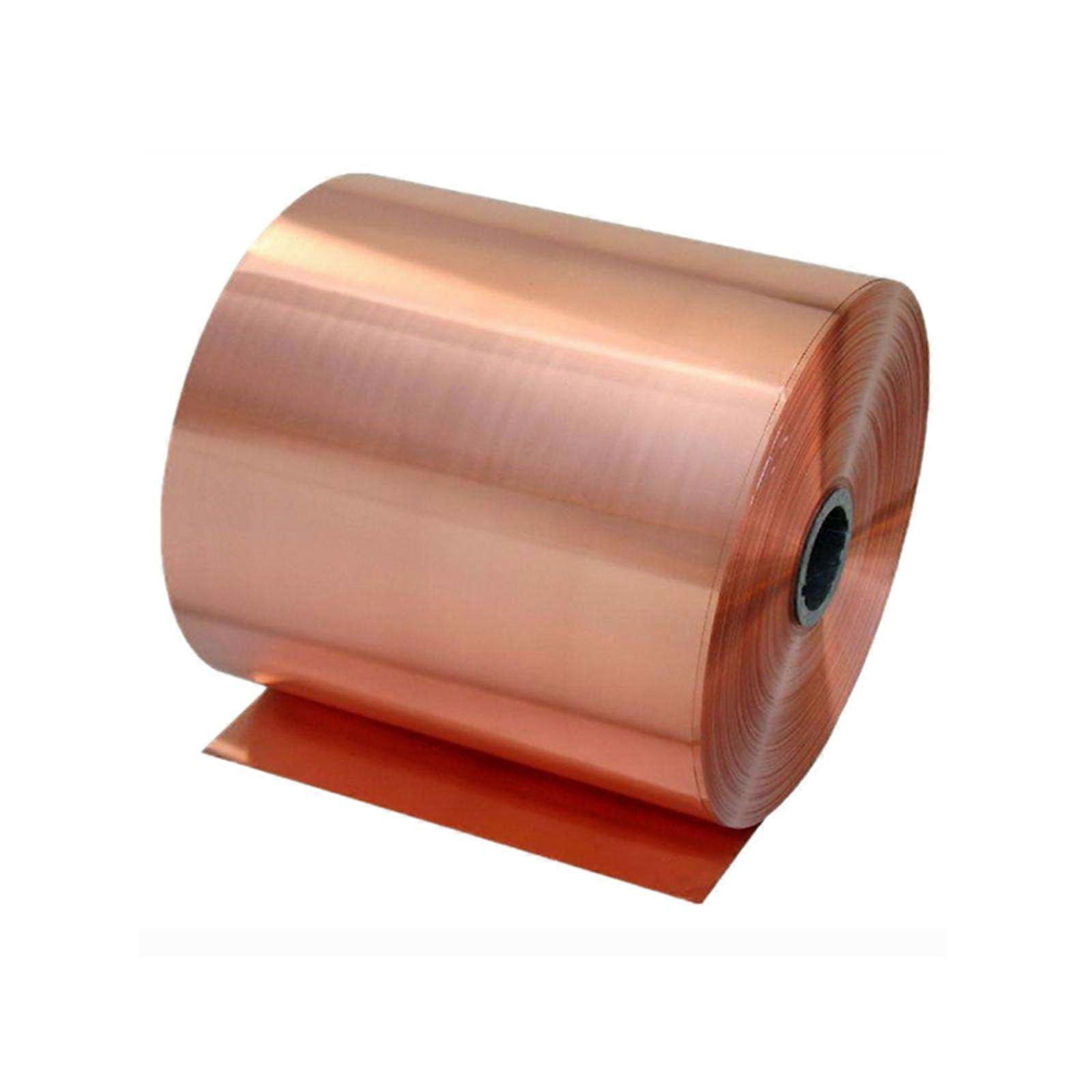 Thickness from 0.03 mm to 1 mm, copper strip width 200 mm, length 1 meter metal foil plate, suitable for DIY projects electrical, 0.08mm