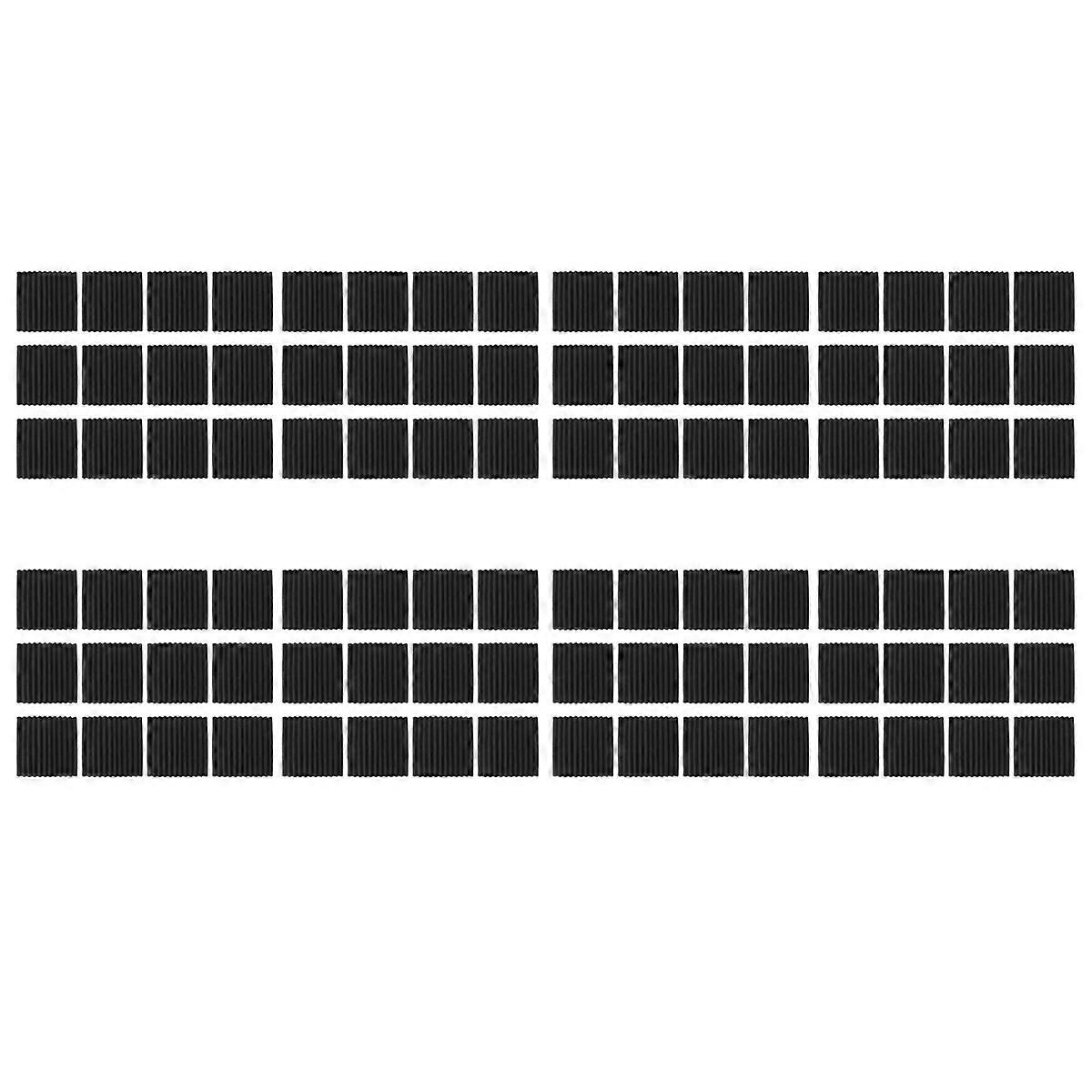 Self-Adhesive Acoustic Panels, Sound Proof Foam Panels(Black)