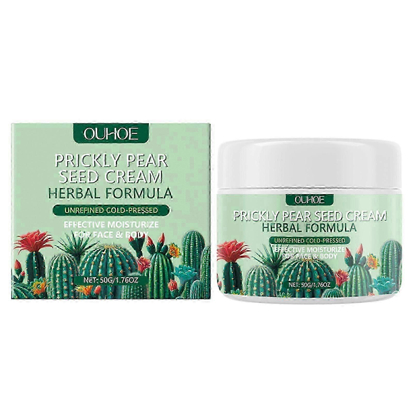 Prickly Pear-Seed Anti-Aging Moisturizing Cream - Deep Hydration, Rejuvenates Skin for All Skin Types, Daily Use