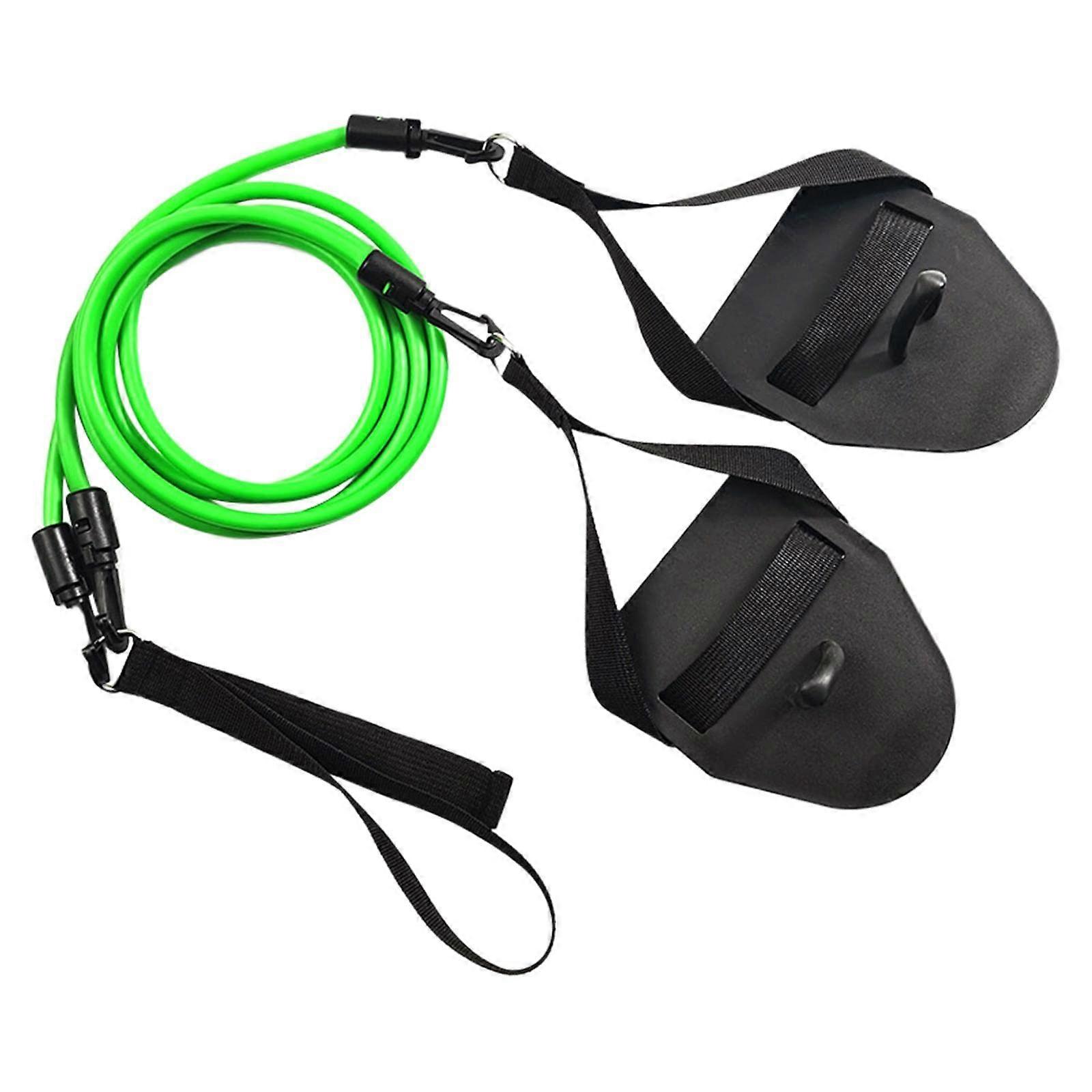 Swimming Arm Trainer With Resistance Bands For Swim Training, Hand Paddle Kit, Stretch Builder, Power Pull Rope