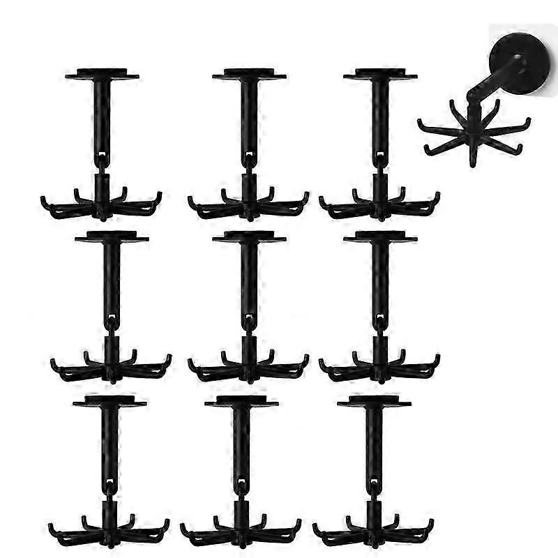 Upgraded Multi-function Rotatable 7-claw Hook 360 Seamless Punch Free Hook Kitchen Storage Hook Self Adhesive Bath Hooks