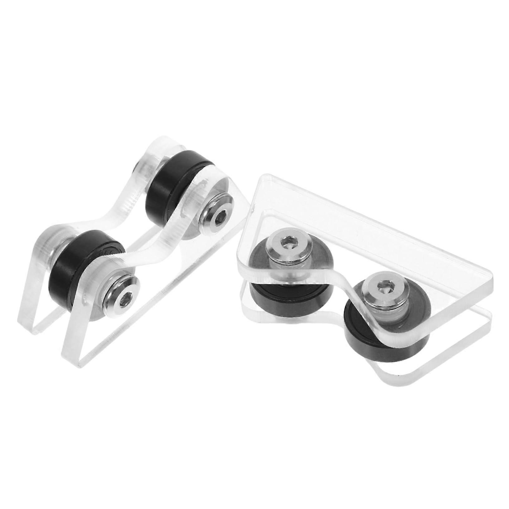 Portable Pool Cue Straightness Checking Tool Set - 2 Pieces with Wheel for Enhanced Billiard Cue Maintenance Efficiency