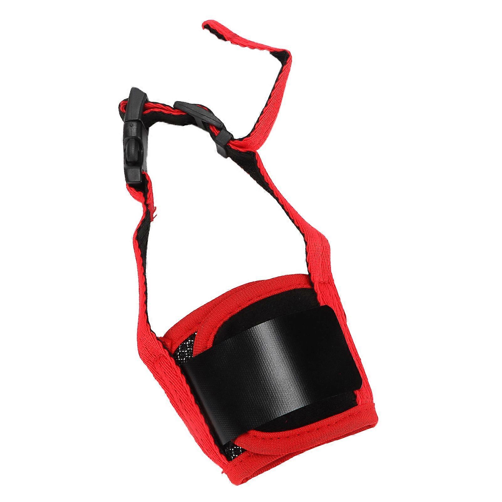 Dog Muzzle Comfortable Adjustable Easy to Wear Easy to Clean Anti Bite and Anti Eating Dog MuzzleXL Red
