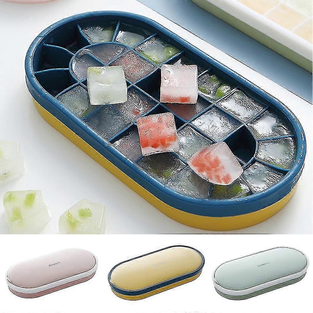 30 Grids Ice Cube Tray With Lid Silicone Freezer Mold for Home DIY