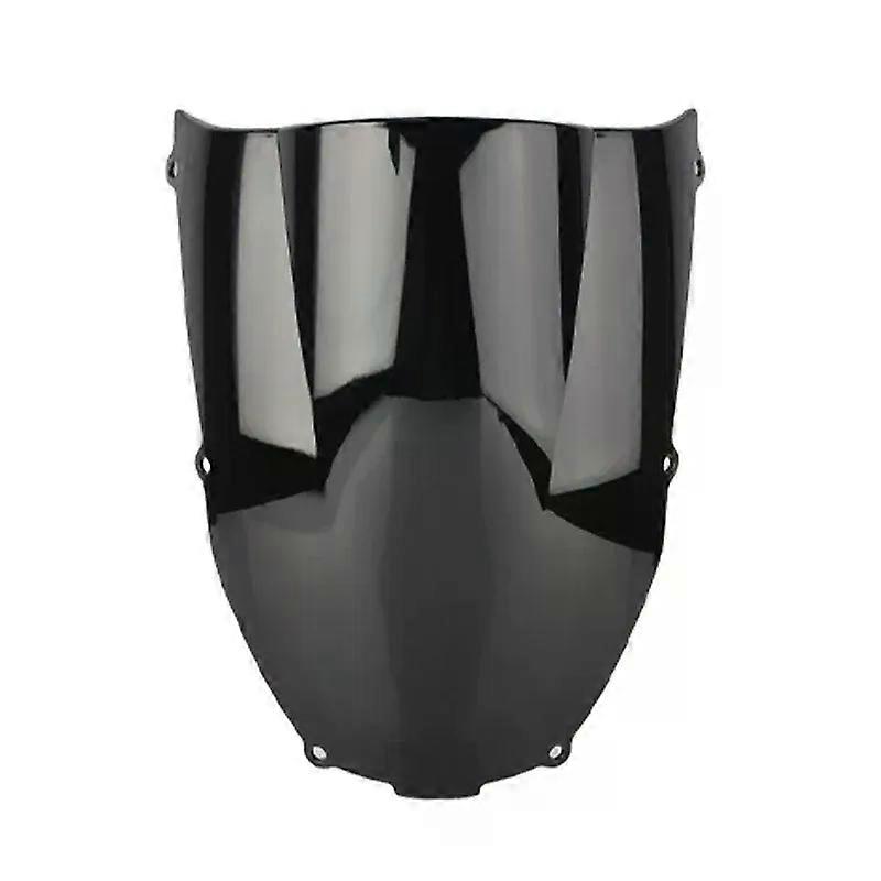 con Motorcycle Screen Double Bubble Windshield Deflector Protector WindScreen For Kawasaki Ninja ZX6R ZX-6R 2000 2001 2002