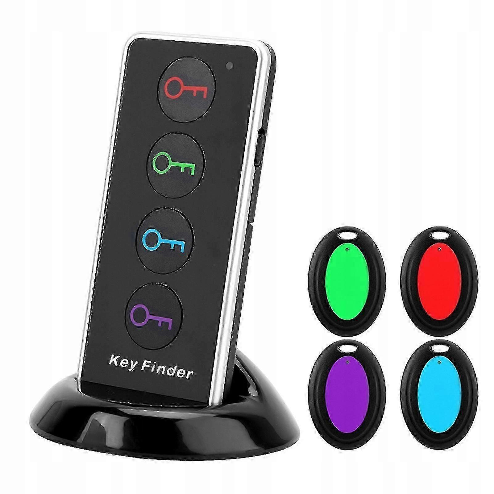Object Finder And Anti-lost Keys, Wireless Keyfinder, 4 Receivers And 1 Transmitter With Led Flashlight And Base Stand FP