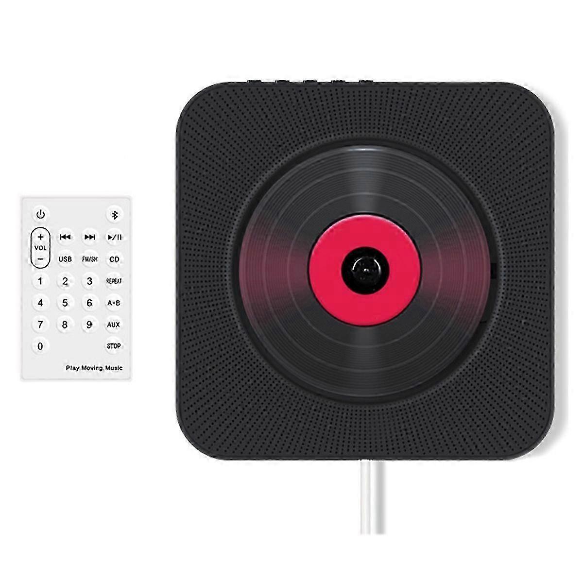 Portable Bluetooth CD Player Compact Music Disc Player for Car/Travel, Home Audio with Stereo Speaker (EU)