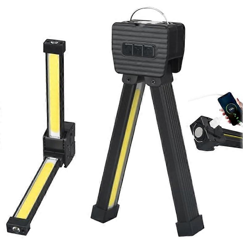 Magnet Posing Lamp Portable Gym Lamp With 180 Degree Folding Waterproof LED Lamp Hanging Hook 7th Gear Dimming