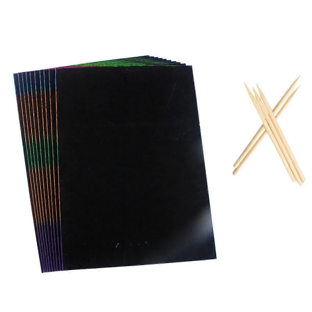 Scratch art Scratch notes Paper for drawing Stencils for painting DIY scratch cards
