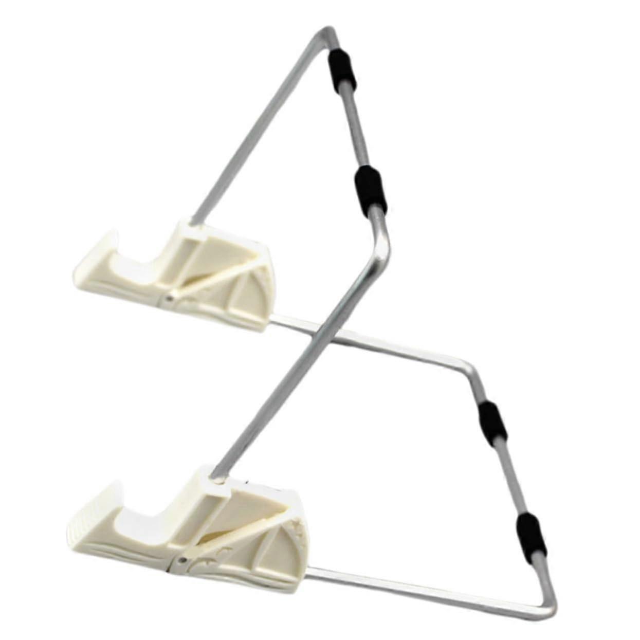 Small Whiteboard Stand Monitor Holder Aluminium Alloy Silver, Dry Wipe Photo Stand, Tablet and Desk Paper Holder, Portable and Adjustable