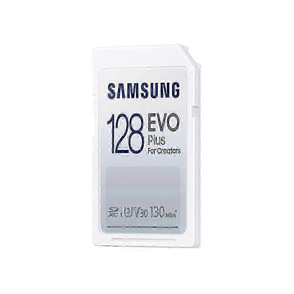 128GB EVO Plus SD Card U3 V30 with Up to 130MB/s Transmission Speed for Digital Cameras and Laptops