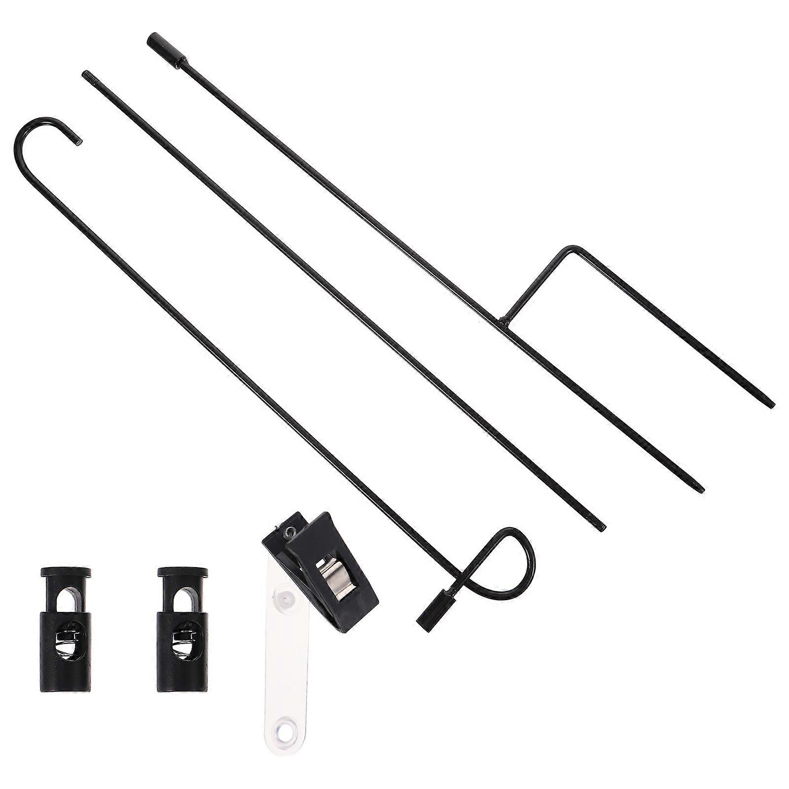 Holdbart FE materiale haveflagstativ med stangholder til udendørs display, hoveddør haveflagstativ