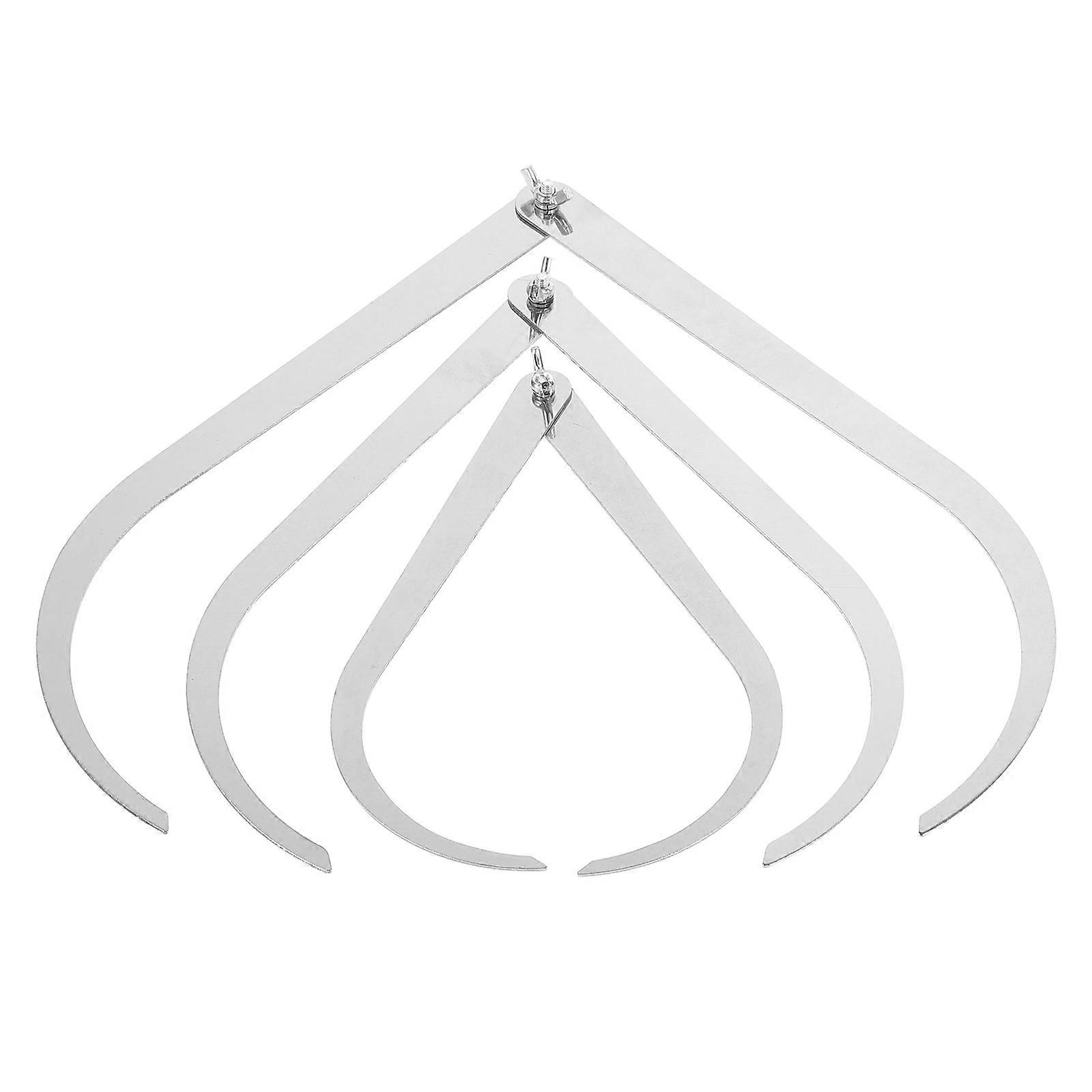 3pcs Ceramic Measuring Calipers Set Metal Outside Caliper for Clay , Shaping & Modeling Tools for Accurate Measurements
