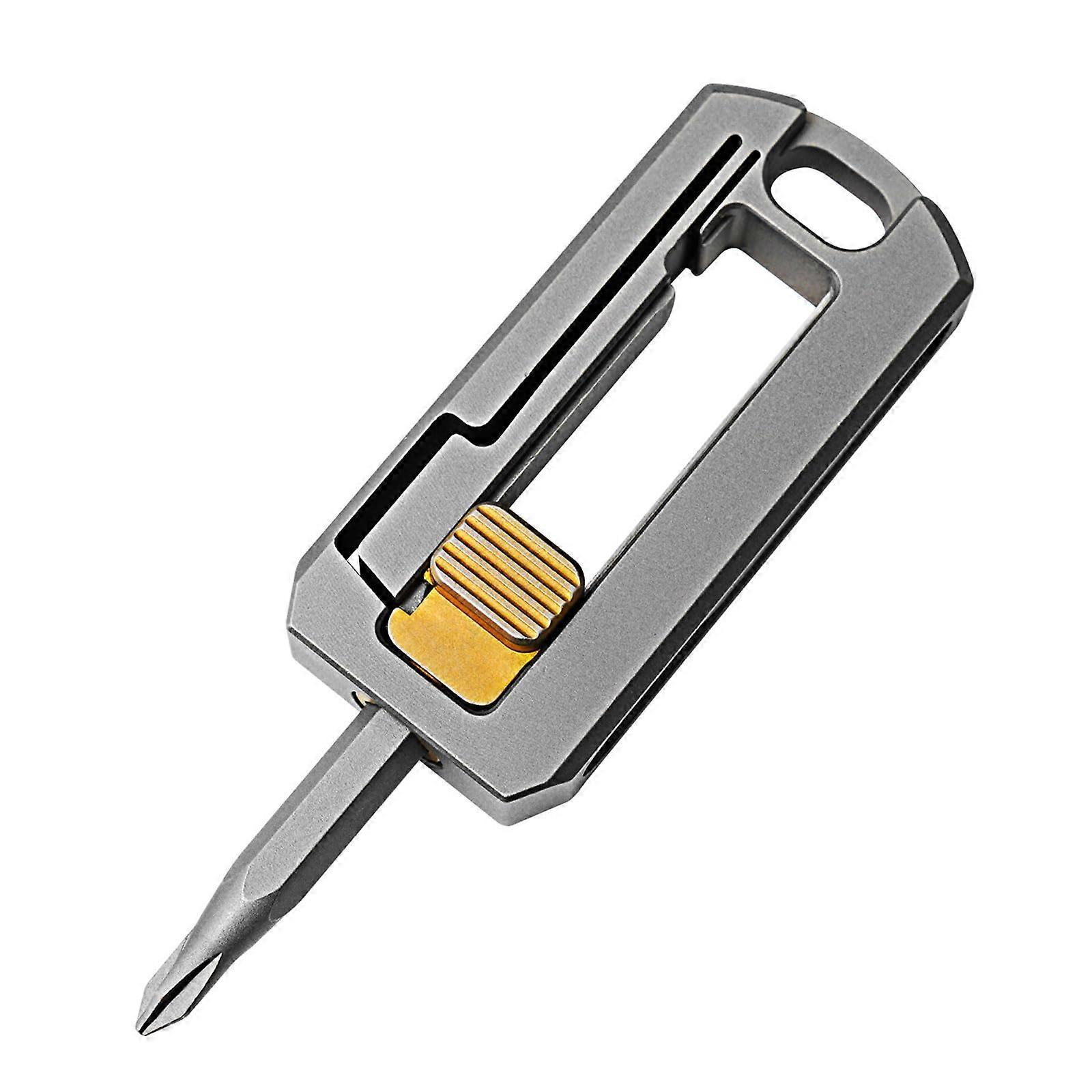 Multifunctional Miniature Screwdriver Handle with Magnetic Bit Holder Manual Combination for Travel Essential Items
