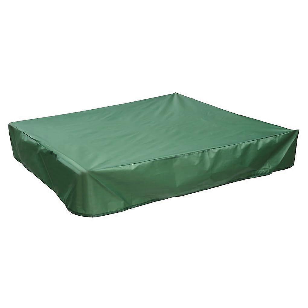 Square sandbox cover, dustproof, waterproof, sun protection, portable, outdoor, sandbox, toy, canopy, drawstring, green, 180 x 180 cm