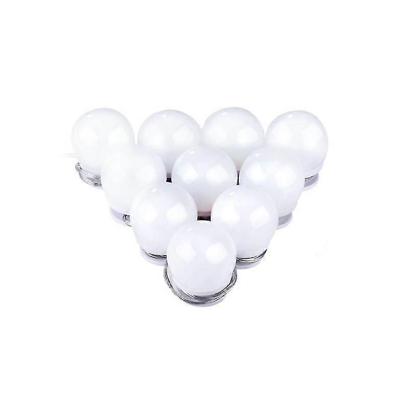 Lyspærer for dekorative kosmetiske speil, USB 10 lyspærer 3 lysmoduser (bare lyspærer, ikke andre)