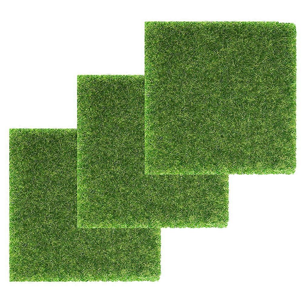 Artificial Grass Model Landscaping Artificial Turf Train Station Layout 15.00X15.00X0.20CM 3Pcs