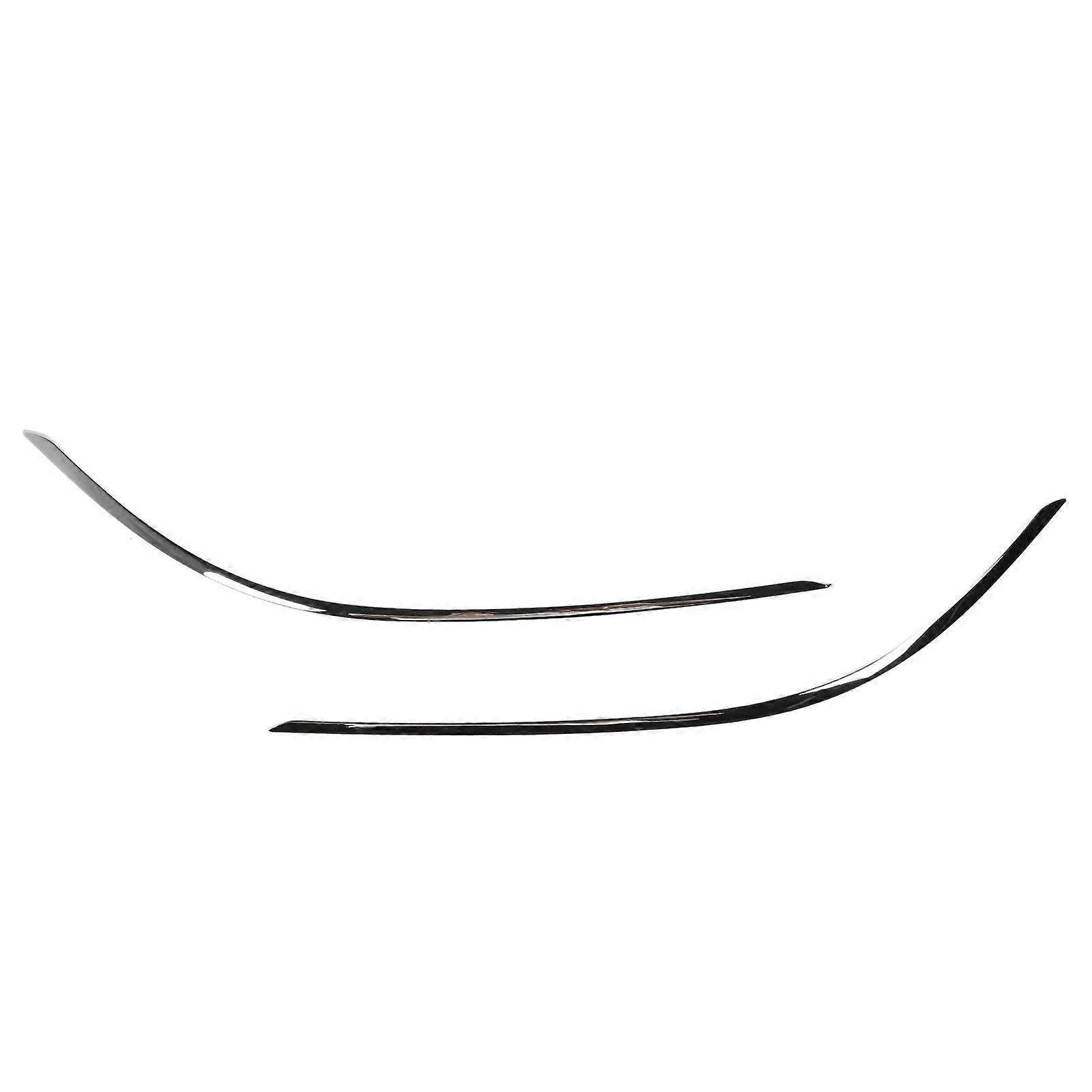 2pcs Front Bumper Lower Chrome Molding Trim Replacement For Benz C?Class W204 Standard Facelift 2011 to 2014