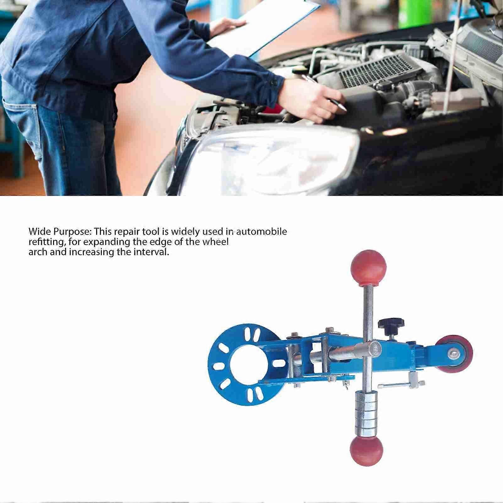Fender Roller Tool Thickened Steel Stable Structure Length Adjustable Sturdy Practical Wheel Arch Roller Repair Tool 