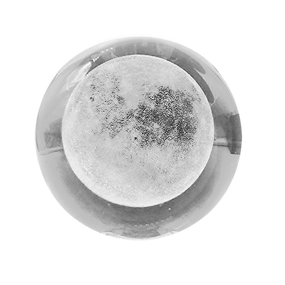 Engraved Glass Moon Crystal Ball Model for Home, Office Decor – Ideal for Astronomy Enthusiasts and Educators