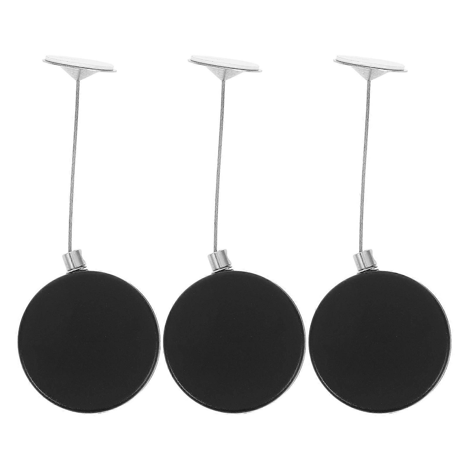 TV Remote Tether Retractable Safety Cable Lock Versatile Usage Comprehensive Protection Sleek Design 4.10X4.10X1.40CM 3Pcs