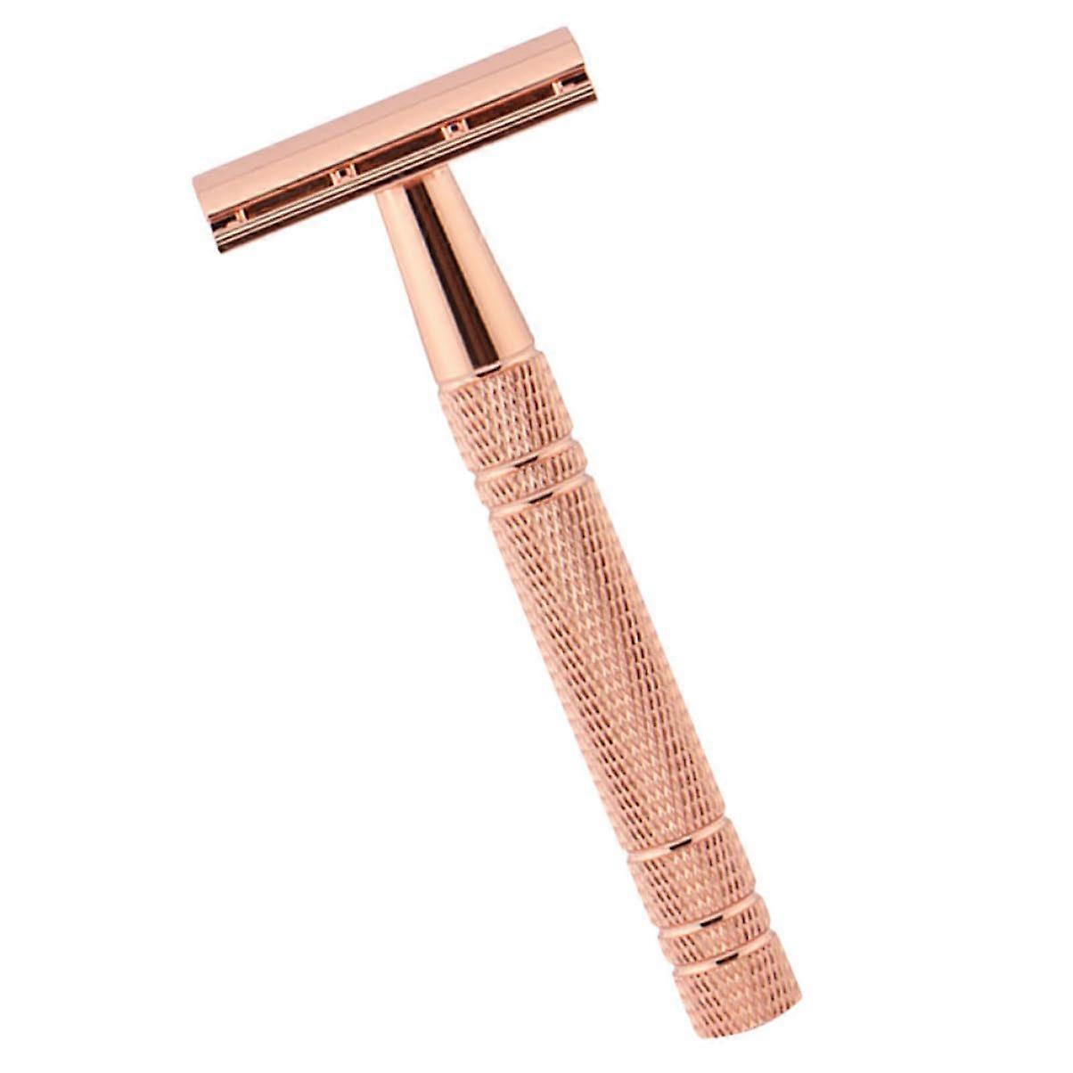 Manual Razor Razor Manual Razor Face Beard Razor Razor Old Style The Head is Zinc Alloy Golden